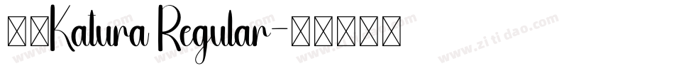 丸明Katura Regular字体转换